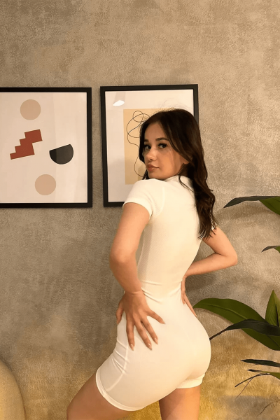 Fitilli Fermuarlı Tulum beyaz Fitilli Fermuarlı Tulum beyaz
